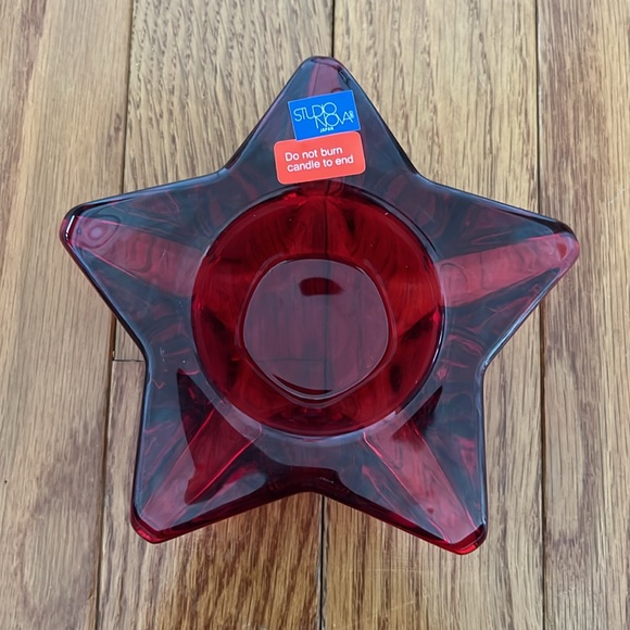 Vintage Studio Nova Starbright Red Votive Tea Light Candleholder - Picture 3 of 6